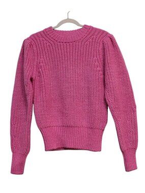NWOT Isabel Marant Etoile Size 36 Pink Pleane Sweater Puff Sleeves Wool Italy